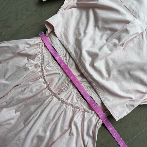 Self-Portrait Pink Cutout Cut Out Mini Dress Lace Appliqué Shirt Dress - US 4 - Picture 8 of 10